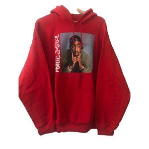 Tupac Poetic Justice Hoodie Pullover Sweater Red Men's Size XL